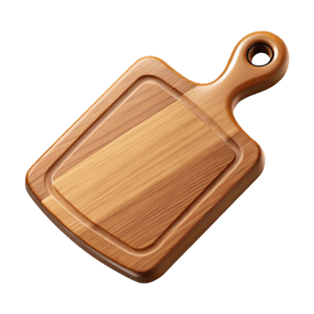 serene abstract Wooden Cutting Board Brown Top View Cutout high resolution png