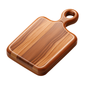impressive abstract Wooden Cutting Board Brown Top View Cutout exclusive png
