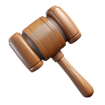 serene minimalist Wooden Mallet Side View Isolated Cutout premium png