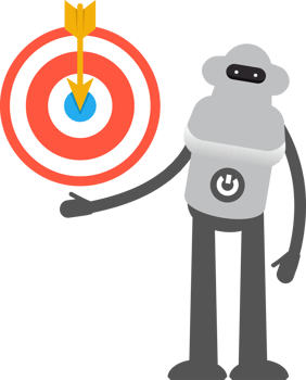 Robot Character Holding Dart Illustration png