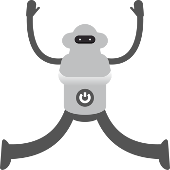 Robot Character Relaxing, Jumping Illustration png