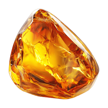 an orange diamond on transparent background png