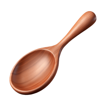 wonderful creative Wooden Spoon Isolated high resolution png
