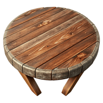 extraordinary vintage Wooden Table Top View Cutout professional png