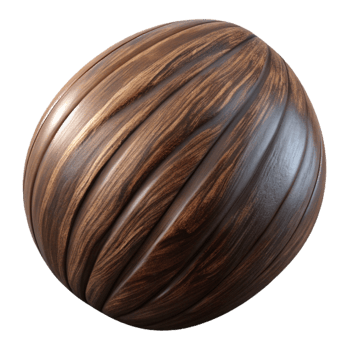 serene abstract Wood Stain Dark Walnut Isolated premium png