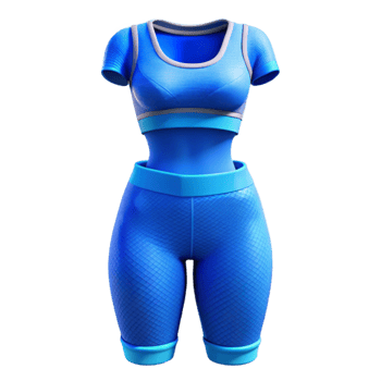 wonderful abstract Workout Clothes Blue Seamless Cutout Transparent Background high quality png