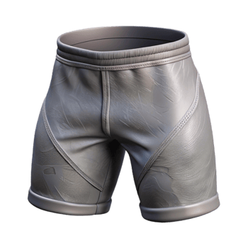 serene contemporary Workout Shorts Gray Fabric Transparent Cutout png