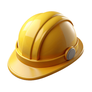 magnificent traditional Yellow Hard Hat Front View Isolated professional png