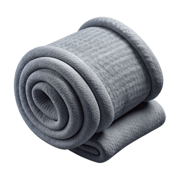 vibrant contemporary Yoga Blanket Wool Grey Isolated png
