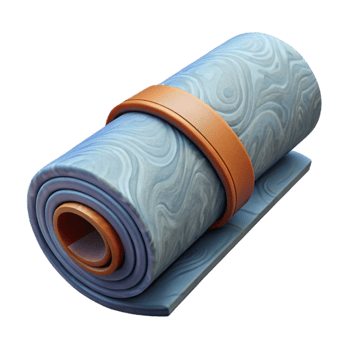 wonderful minimalist Yoga Mat Rolled Up Purple Isolated Cutout exclusive png