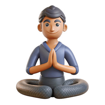 beautiful artistic Yoga Pose Cobra Pose Isolated high resolution png
