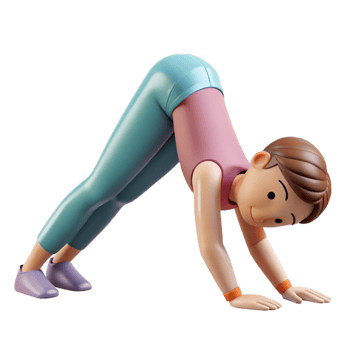 impressive rustic Yoga Pose Downward Dog Silhouette Cutout authentic png