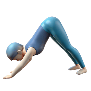 wonderful abstract Yoga Pose Downward Dog Silhouette Cutout exclusive png