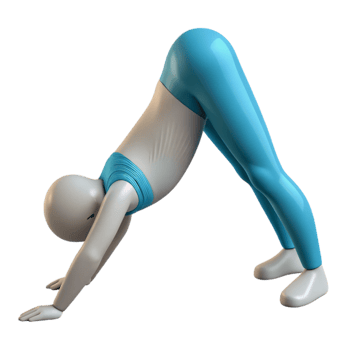 magnificent classic Yoga Pose Downward Dog Silhouette Cutout genuine png
