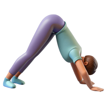 beautiful minimalist Yoga Pose Downward Dog Silhouette Cutout genuine png