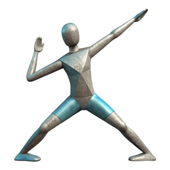 dramatic rustic Yoga Pose Triangle Pose Isolated original png