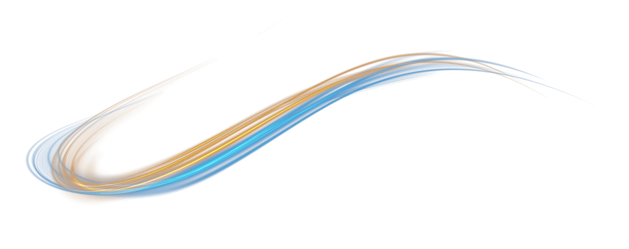 Blue and golden glowing shiny lines effect. Luminous blue and yellow lines of speed. Light glowing effect. Light trail wave, fire path trace line and incandescence curve twirl. Illustration number 35 png