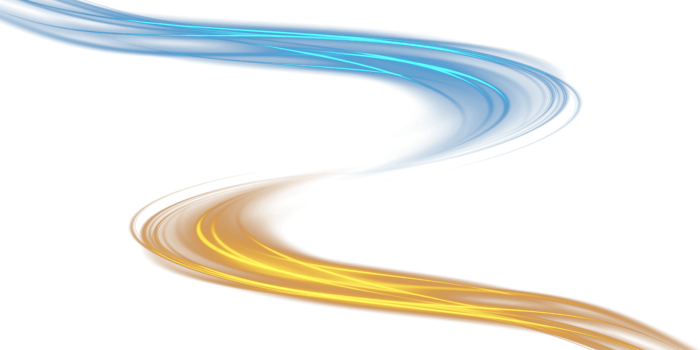 Blue and golden glowing shiny lines effect. Luminous blue and yellow lines of speed. Light glowing effect. Light trail wave, fire path trace line and incandescence curve twirl. Illustration number 33 png