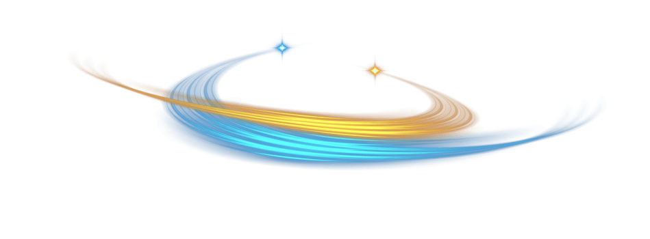 Blue and golden glowing shiny lines effect. Luminous blue and yellow lines of speed. Light glowing effect. Light trail wave, fire path trace line and incandescence curve twirl. Illustration number 27 png