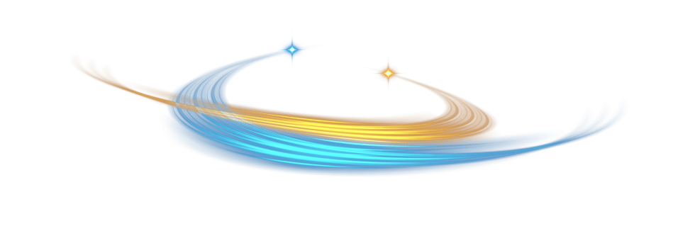 Blue and golden glowing shiny lines effect. Luminous blue and yellow lines of speed. Light glowing effect. Light trail wave, fire path trace line and incandescence curve twirl. Illustration number 26 png