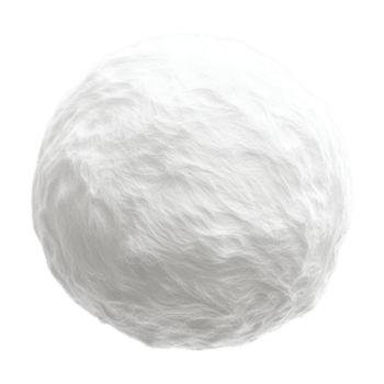 a white fluffy ball on a transparent background png