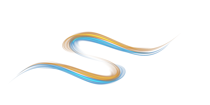 Blue and golden glowing shiny lines effect. Luminous blue and yellow lines of speed. Light glowing effect. Light trail wave, fire path trace line and incandescence curve twirl. Illustration number 21 png