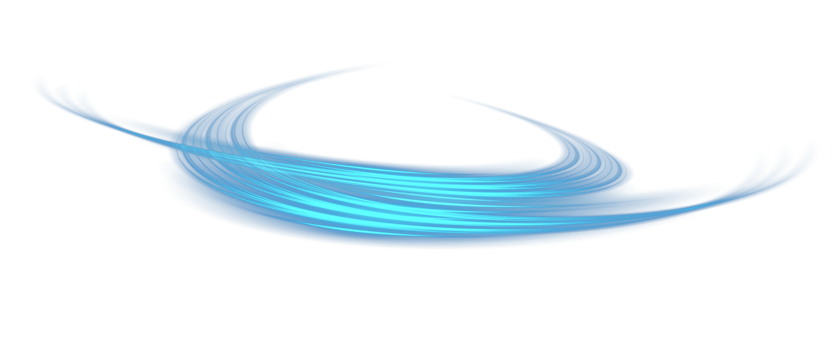 Blue glowing shiny lines effect. Luminous blue lines of speed. Light glowing effect. Light trail wave, fire path trace line and incandescence curve twirl. png