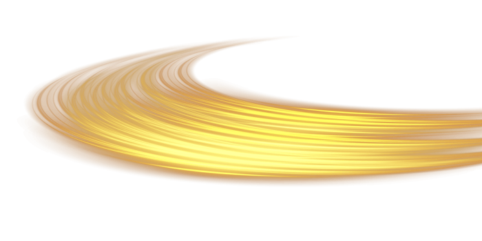 Golden glowing shiny lines effect. Luminous golden lines of speed. Light glowing effect. Light trail wave, fire path trace line and incandescence curve twirl. . Illustration number 37 png