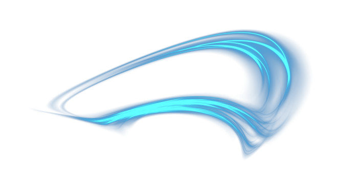 Blue glowing shiny lines effect. Luminous blue lines of speed. Light glowing effect. Light trail wave, fire path trace line and incandescence curve twirl. . Illustration number 25 png