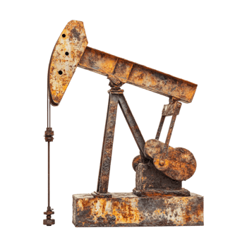 a old oil pump on a transparent background png