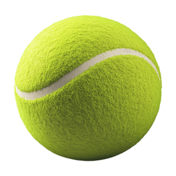 tennis ball on a transparent background png