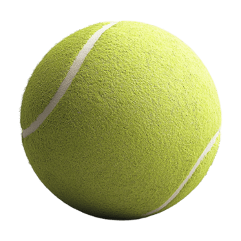 a tennis ball on a transparent background png