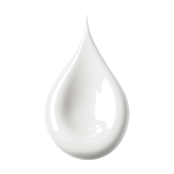 drop of white liquid on a transparent background png