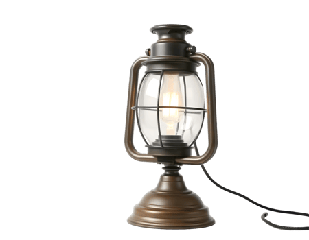 Vintage lamp isolated on transparent background png