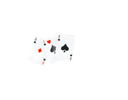 Poker playing cards isolated on transparent background png