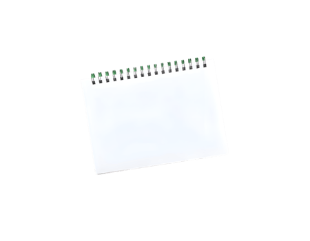 Blank paper notepad isolated on transparent background png
