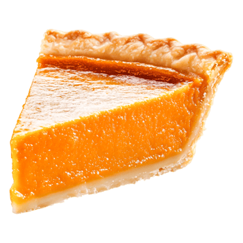 Delicious Slice of Classic Pumpkin Pie Clean png
