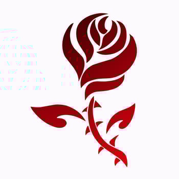 illustration graphics of tribal art abstract tattoo rose flower vector