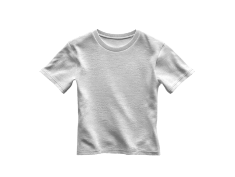 plain white t shirt with classic crew neck design, perfect for casual wear png