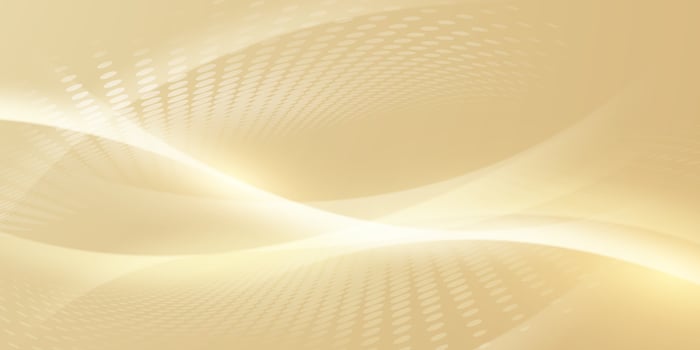 Abstract background with white and gold waves vector