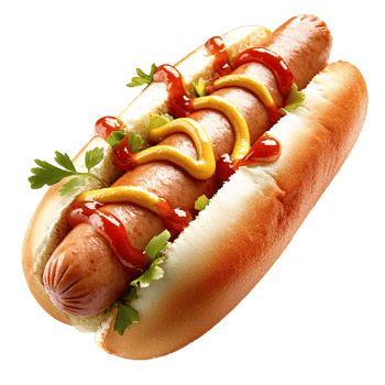 hot dog mustard ketchup parsley png