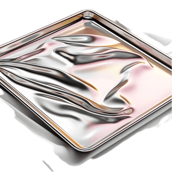 Shimmering metal a reflective silver surface png