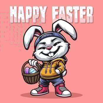 Happy Easter Bunny vector