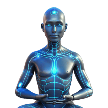 extraordinary artistic Cybernetically Enhanced Human Glowing Circu high resolution png