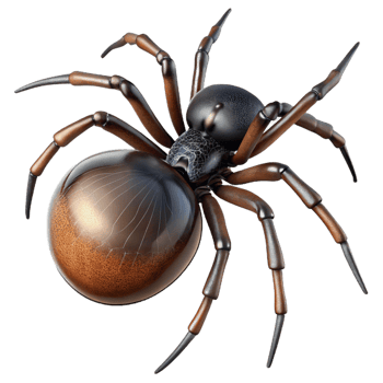 serene creative A Close Up of a Spider Spinning a Web Macro professional png