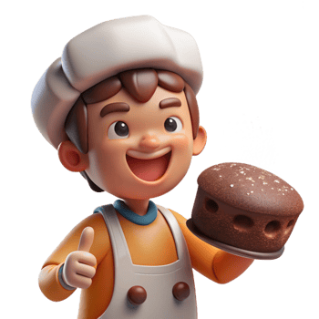 magnificent abstract A Mischievous Brownie Baking Bread Flour detailed png