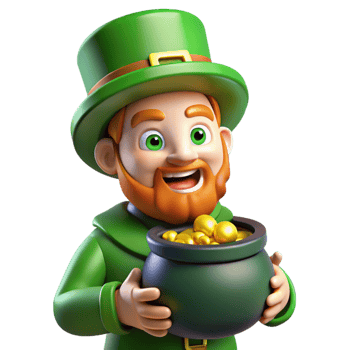 dramatic abstract A Mischievous Leprechaun Hiding a Pot of G professional png