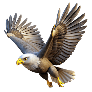 impressive traditional A Majestic Eagle Soaring Through the Sky high resolution png