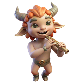 stunning traditional A Playful Satyr with Cloven Hooves and A original png