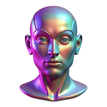 stunning abstract A Holographic Projection of a Human Face D exclusive png